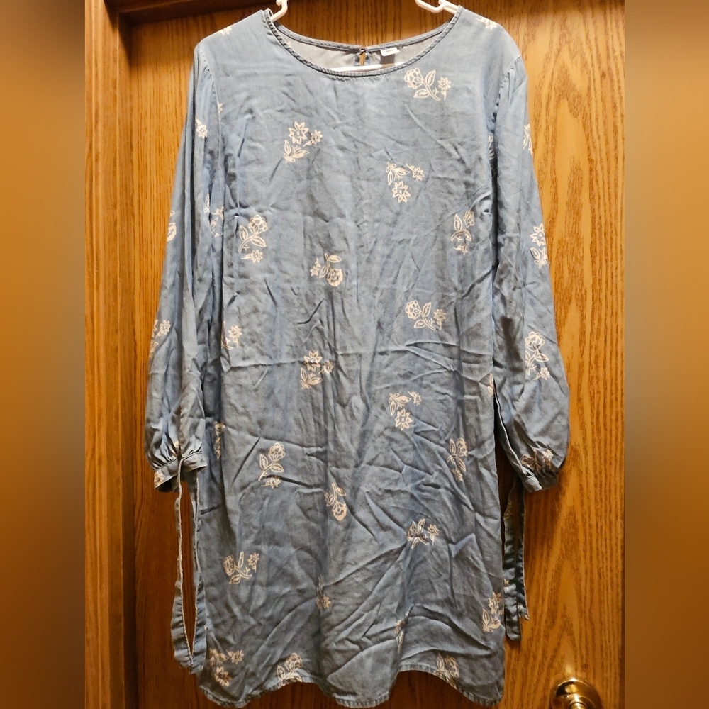 Chambray Shift Dress